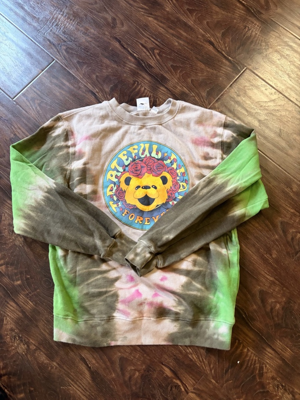 Grateful Dead Tie-Dye Sweater - Brown and Green
